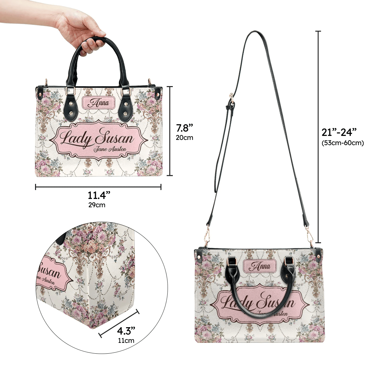 Exquisite Custom Handbags, Embrace Jane Austen's Legacy, Elegant Style for Women
