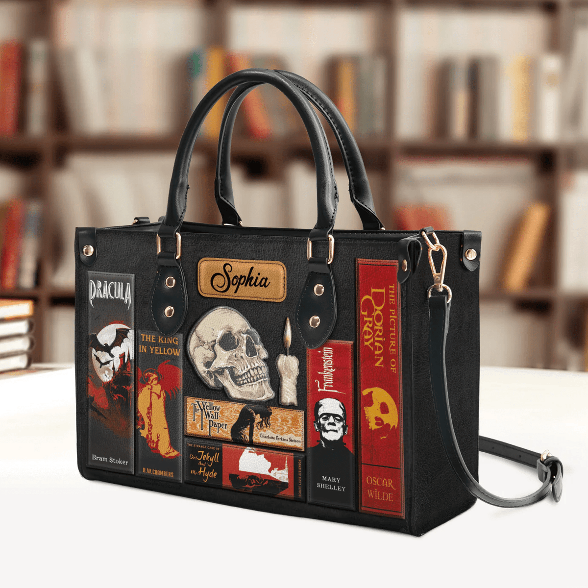 Custom Libro Handbags,Horror-inspired Libro Handbag , Personalized Handbags for Women