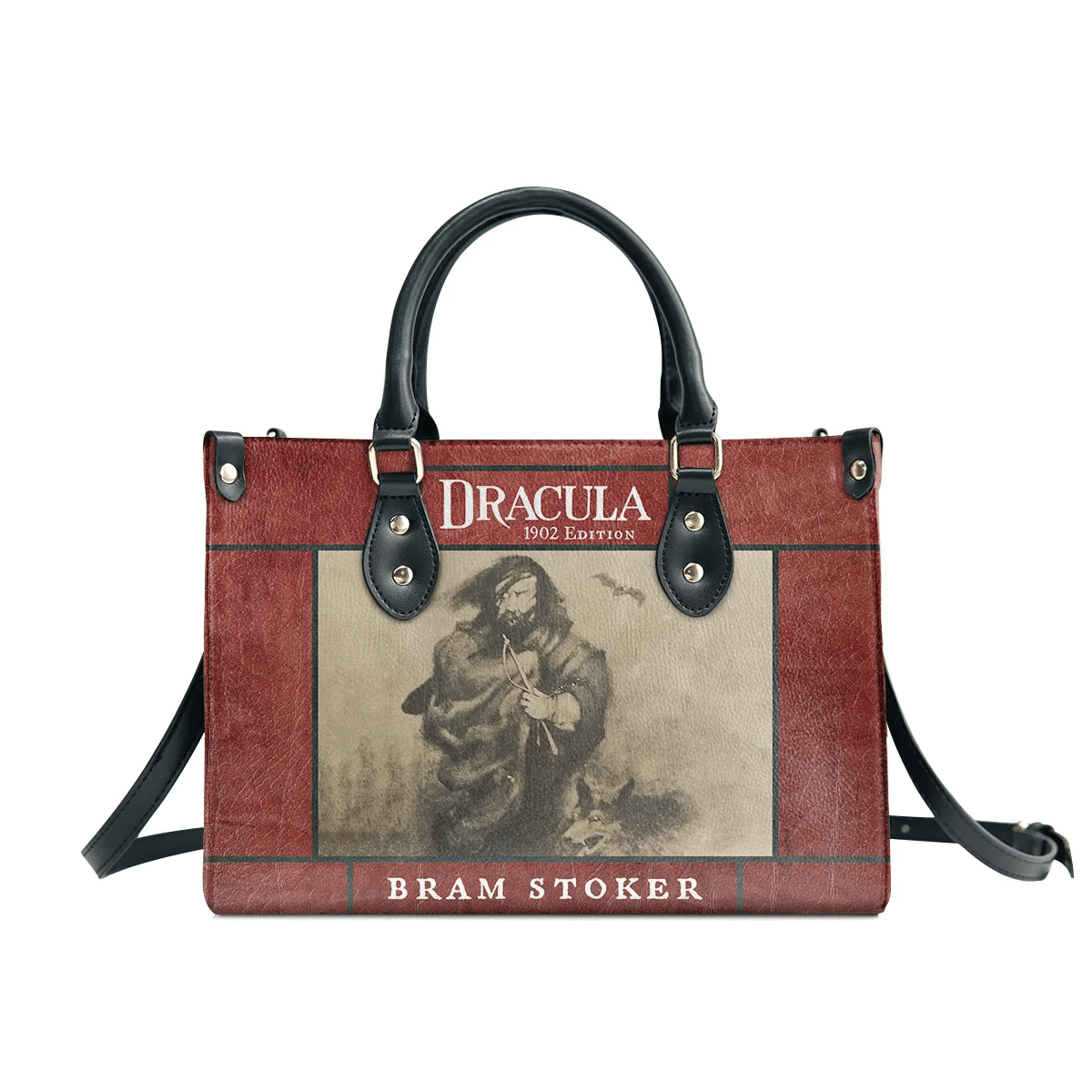 Custom Libro Handbags: Personalized Leather Bag Gift Inspired by Bram Stoker, Leather Bag Gift