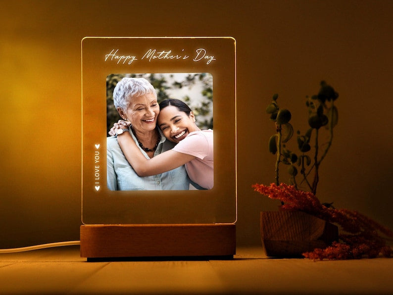 Custom Photo Night Light for Mother's Day Gift - Gift for Mom - Mother Gift - Best Mom Ever - Picture Gift Ideas For Mother's Day - Mommy Gifts