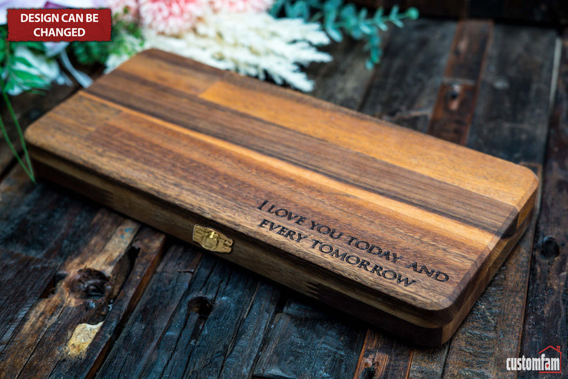 Personalized Engraved Hammer Gift Set With Wooden Box And Nails, Gifts For Dad, Father's Day Gift Idea
