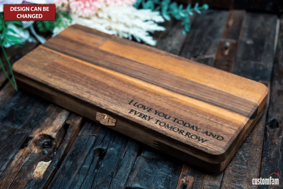 Personalized Engraved Father's Day Gift Hammer, Wooden Box And Nails Set, Gifts For Dad