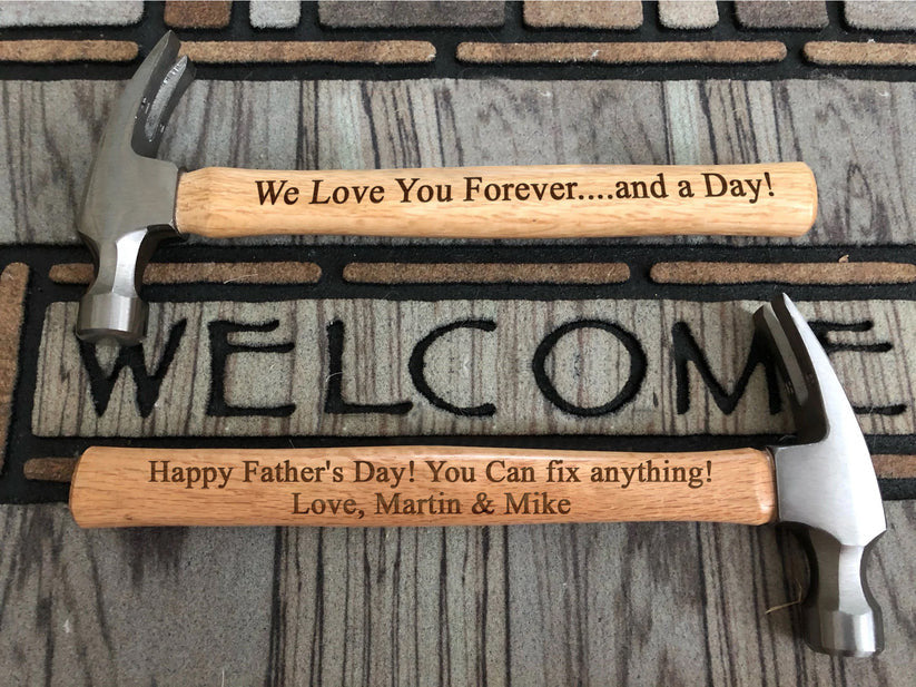 Personalized Engraved Hammer, Gift Idea For Him On Father's Day, Customized Engraved, Father's Day Gift Idea