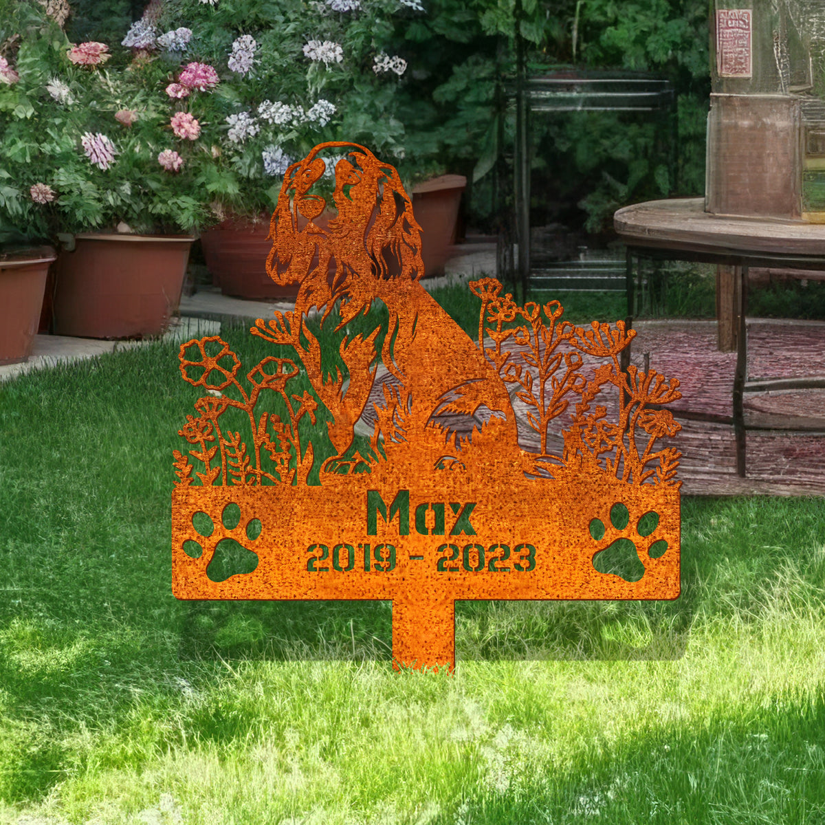 Custom Dog Memorial Stake, English Cocker Spaniels Memorial Stake, Sympathy Sign, Pet Grave Marker, Remembrance Stake, Dog Lover Gift
