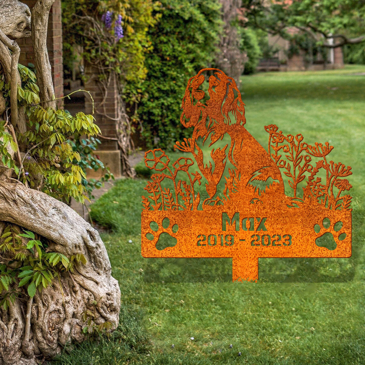 Custom Dog Memorial Stake, English Cocker Spaniels Memorial Stake, Sympathy Sign, Pet Grave Marker, Remembrance Stake, Dog Lover Gift