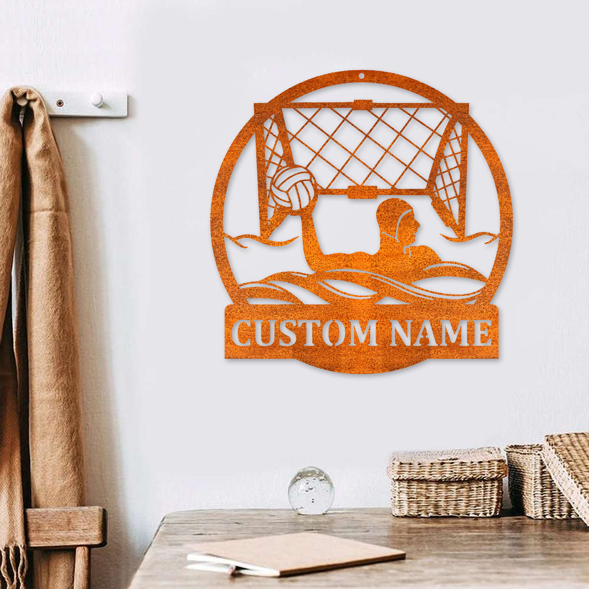 Custom Water Polo Metal Sign Led Lights, Custom Water Polo Metal Sign, Gift For Dad Water Polo Player Name Sign, Water Sport Neon Decor