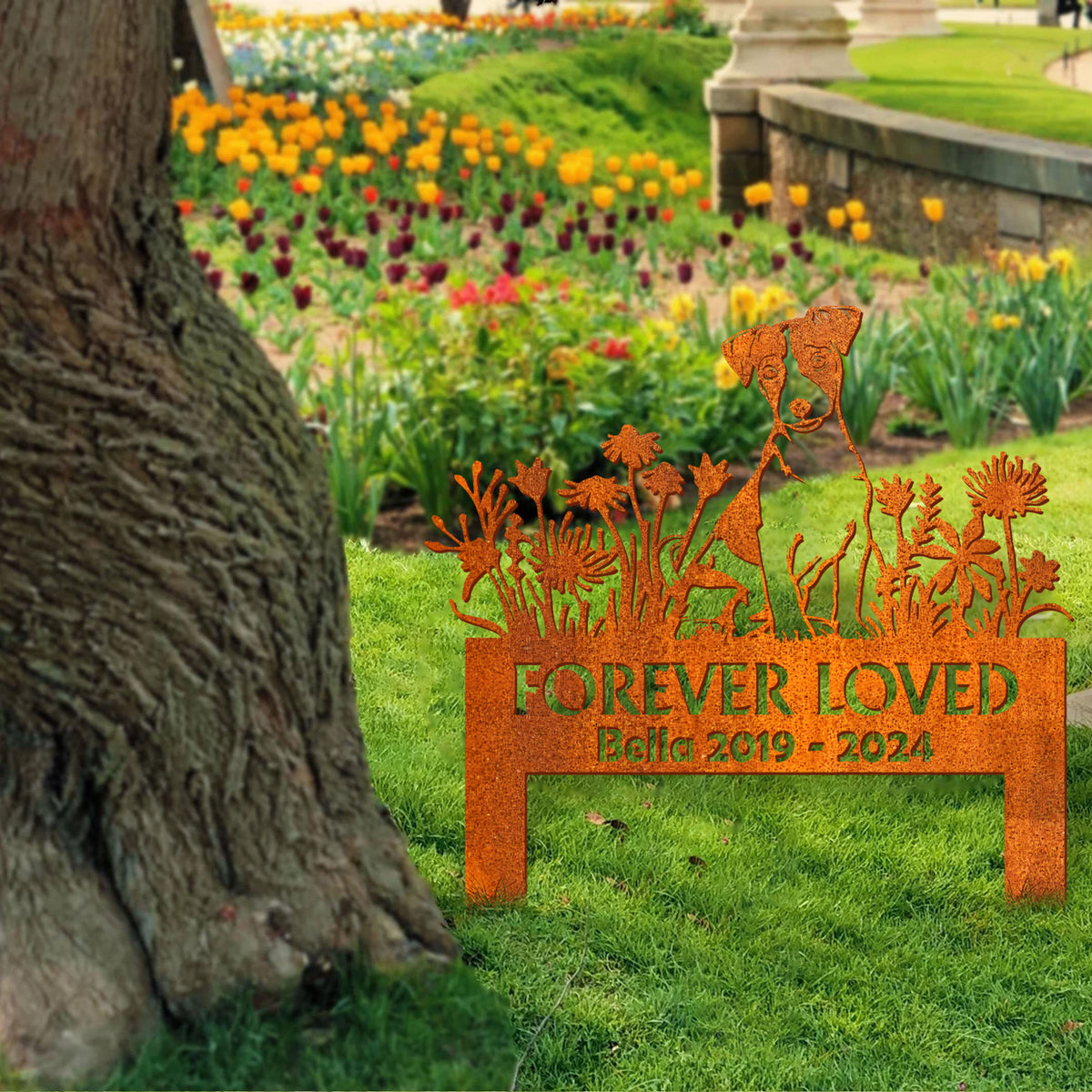 Custom Jack Russell Memorial Stake, Dog Memorial Stake, Pet Grave Markers, Dog Garden Stake, Pet Loss Gift, Sympathy Sign, Remembrance Stake