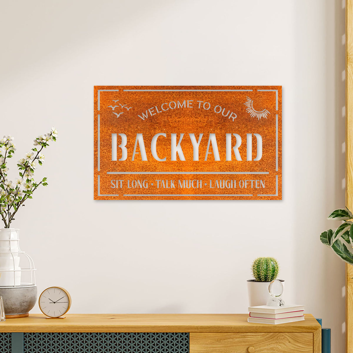 Custom Backyard Metal Sign Led Lights, Personalized Patio Sign, Outdoor Decor Sign, Backyard Metal Decor, Family Backyard Bar Grill Metal Sign
