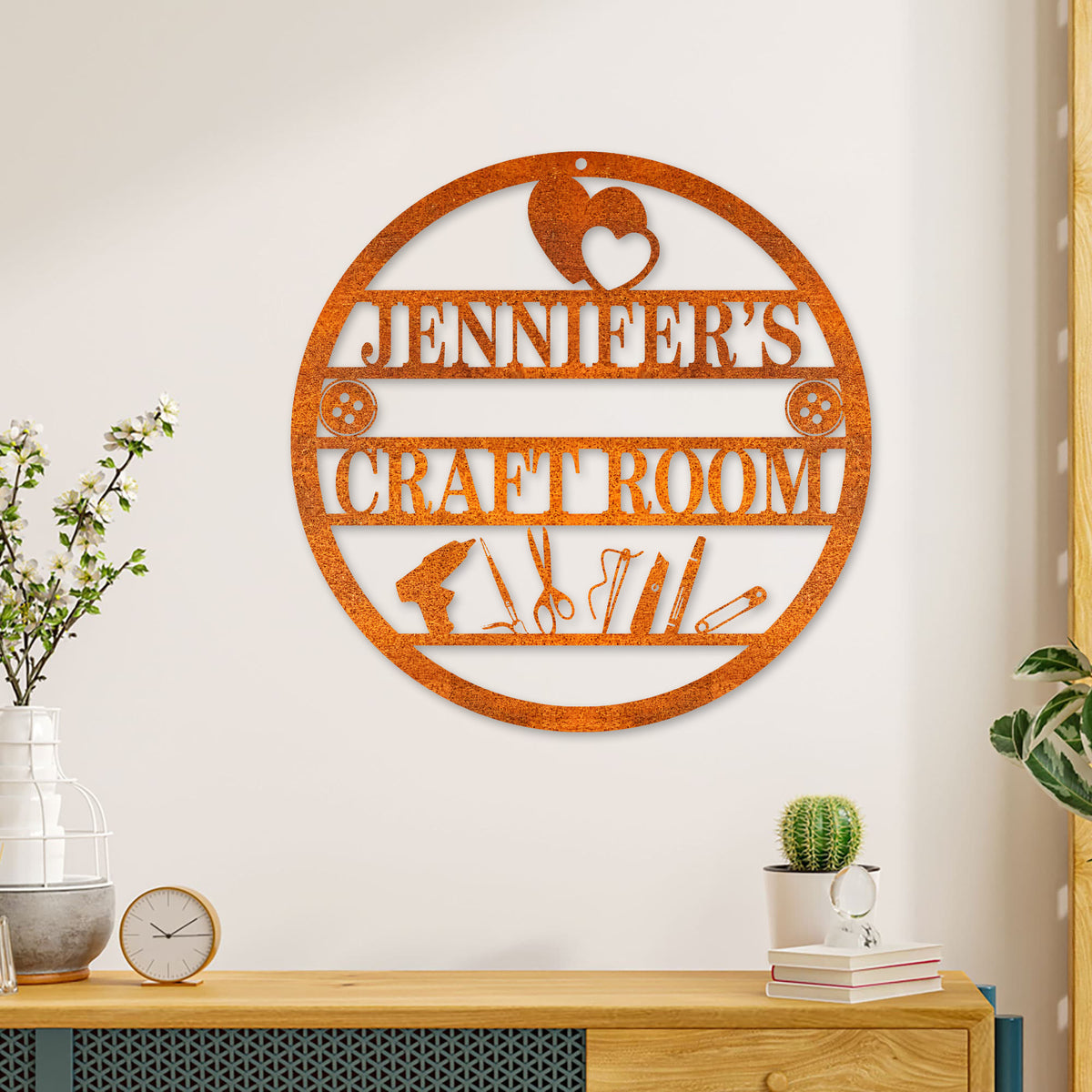 Craft Room Metal Sign Custom Craft Sign Quilting Sign Art Room Decor She Shed Decor Craft Room Decor Mother's Day Gift Birthday Gift
