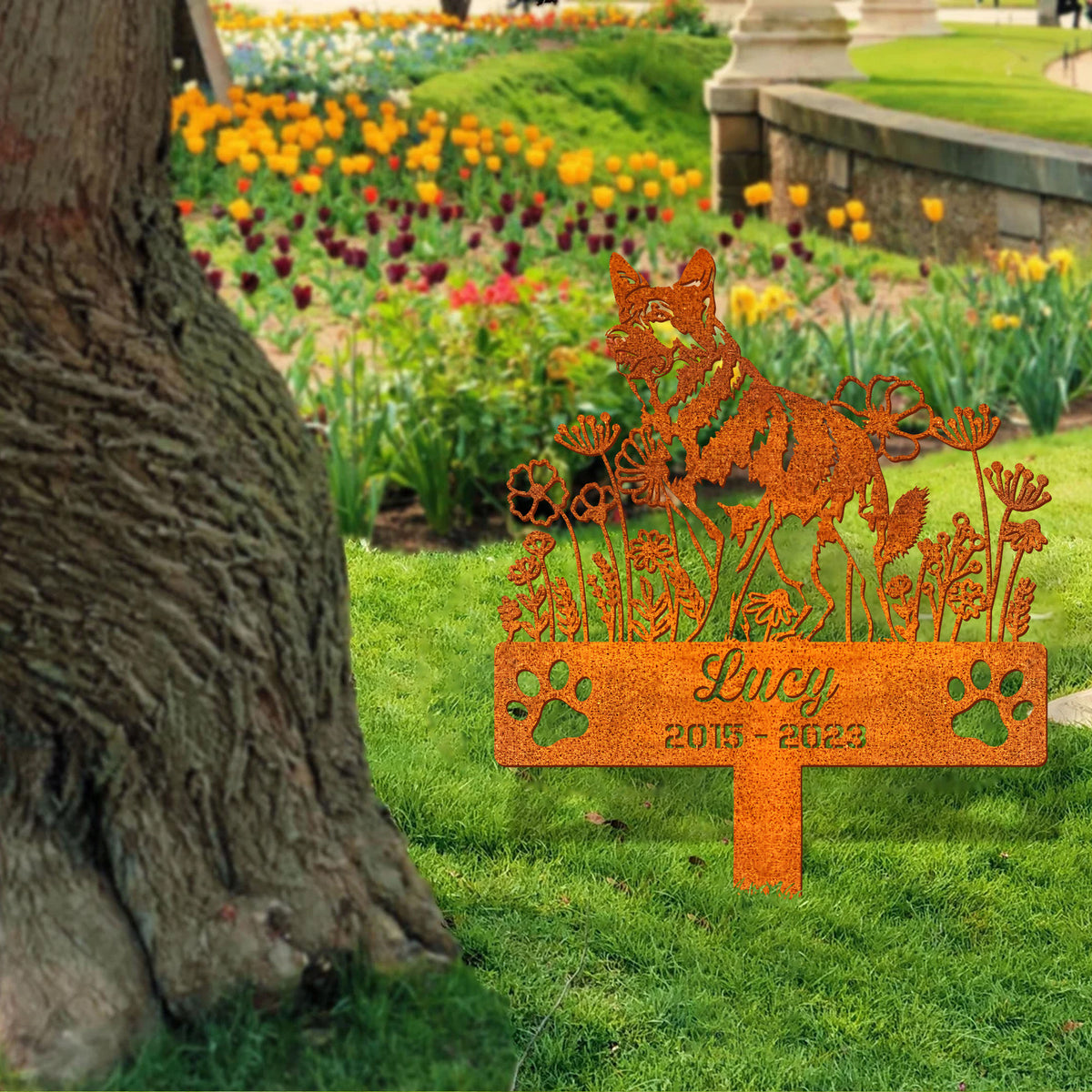 Personalized German Shepherd Memorial Stake, Dog Memorial Stake, Pet Grave Marker, German Shepherd Sign, Pet Sympathy Sign, Dog Lover Gifts