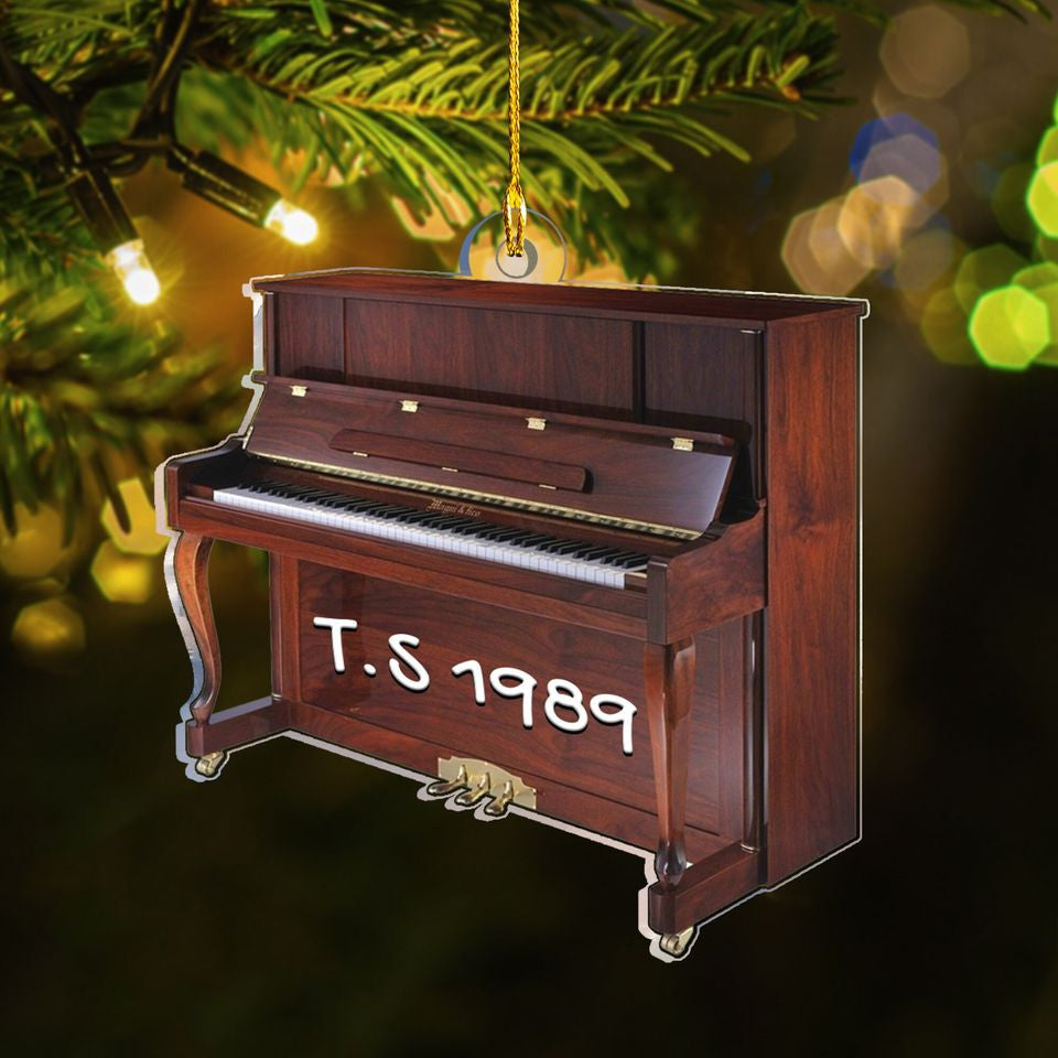 Personalized Piano Ornament, Christmas Tree Decor