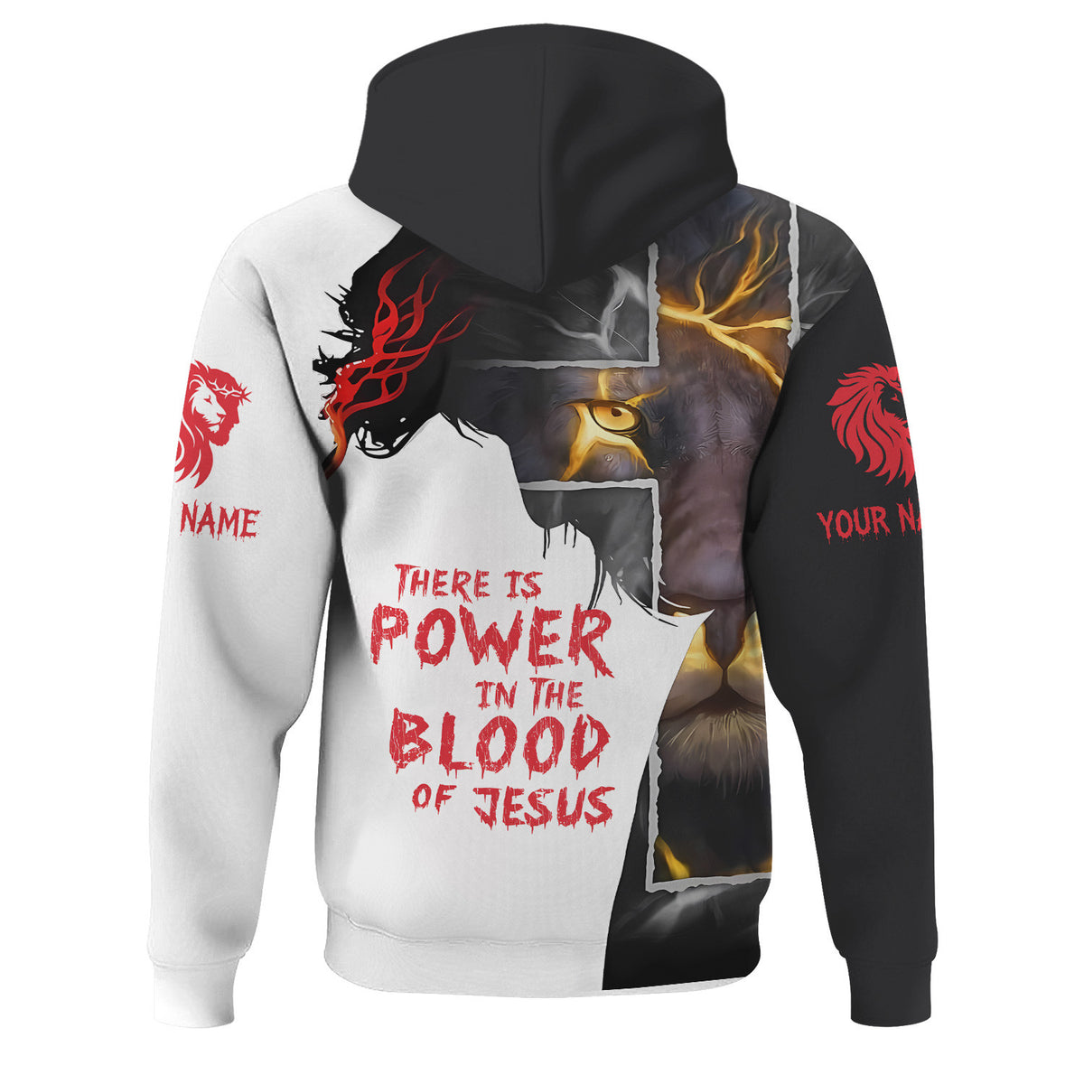 Custom Christian Lion Shirt, There Is Power In The Blood Of Jesus, Jesus Lion Apparel, Gift For Men & Women