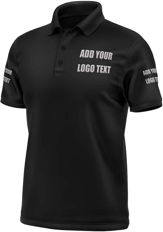 Custom Polo Shirt Personalized 3D Printed Polo Shirt