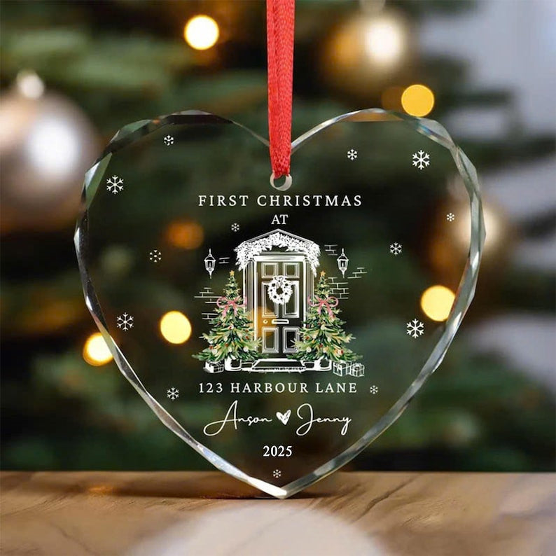 Personalized First Christmas In Our New Home Ornament, New House Christmas Ornament, Our First Home Keepsake, Housewarming Bauble Gift