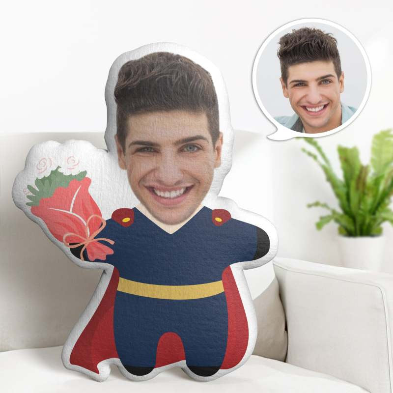 Valentine's Day Gifts Personalized Thor Minime Decorative Pillow Custom Face Minime Decorative Pillow, Gift for Her