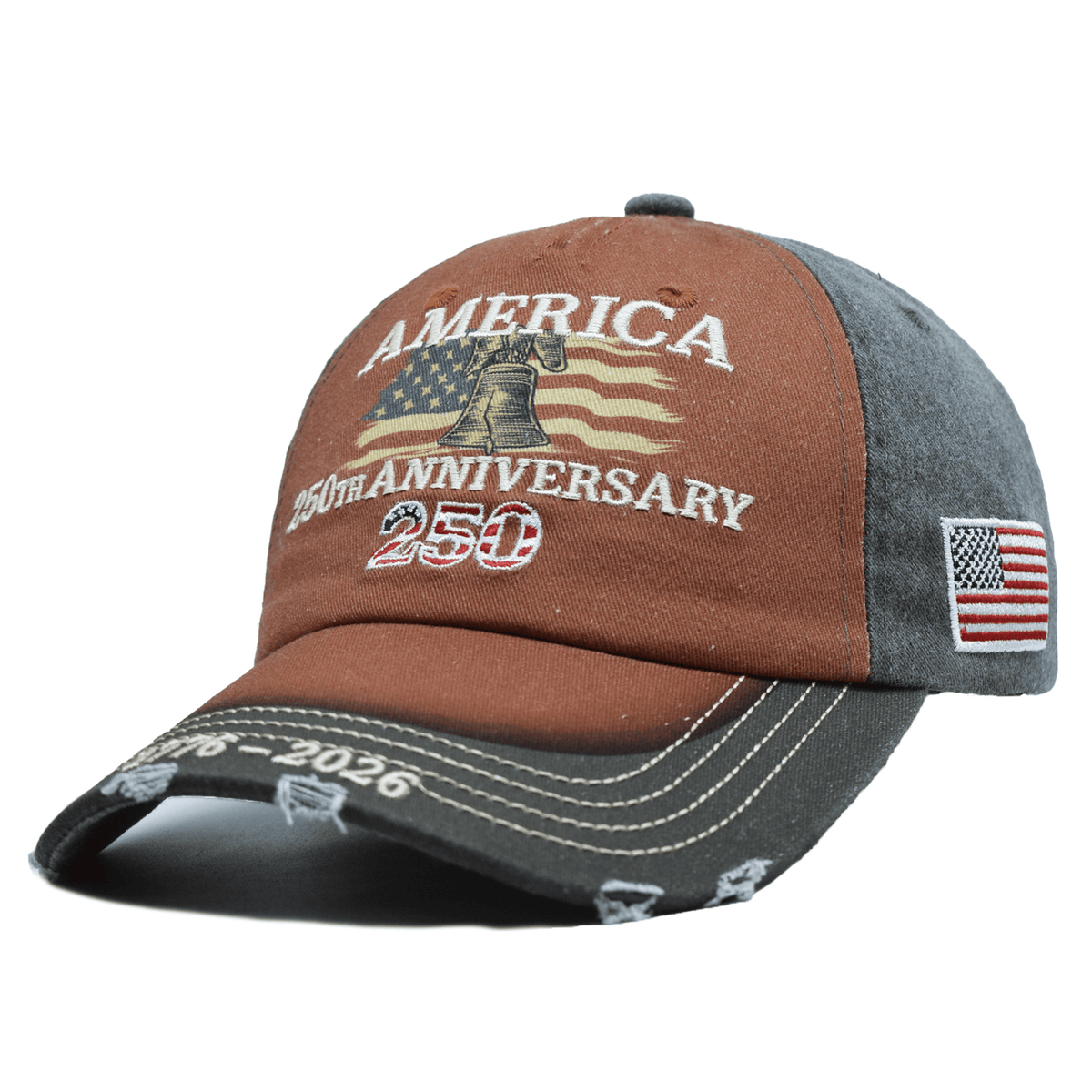 America 250th Anniversary 250 Hat, 1776-2026 Patriotic USA Cap, 4th of July Embroidered Gift for Dad