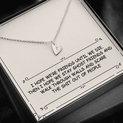 Special Gift For Ghost Friend - Gift For Bestie - Sweetest Hearts Necklace Gift for Her Birthday
