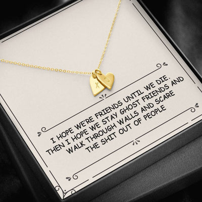 Special Gift For Ghost Friend - Gift For Bestie - Sweetest Hearts Necklace Gift for Her Birthday