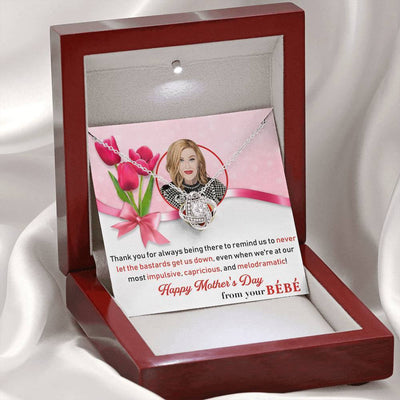 For Mom - Mother's Day Gift - Love Knot Necklace Birthday Love Messages Gift Ideas For Her