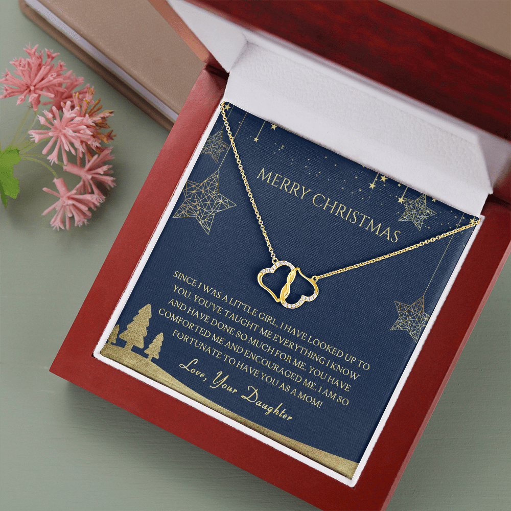 Gift For Mom - Mom Poem Odyssey Alluring Necklace Gift - Everlasting Love Luxury Box
