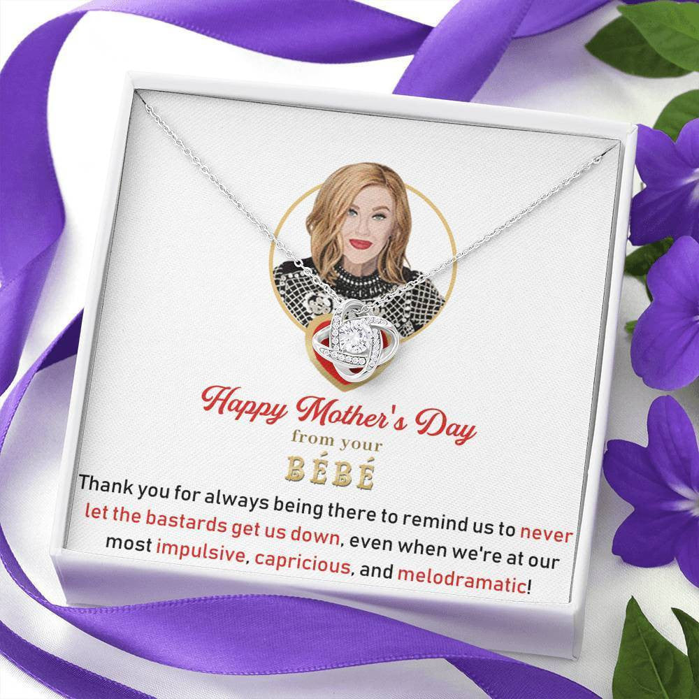 For Mom - Mother's Day Gift - Love Knot Necklace Gift For Mom