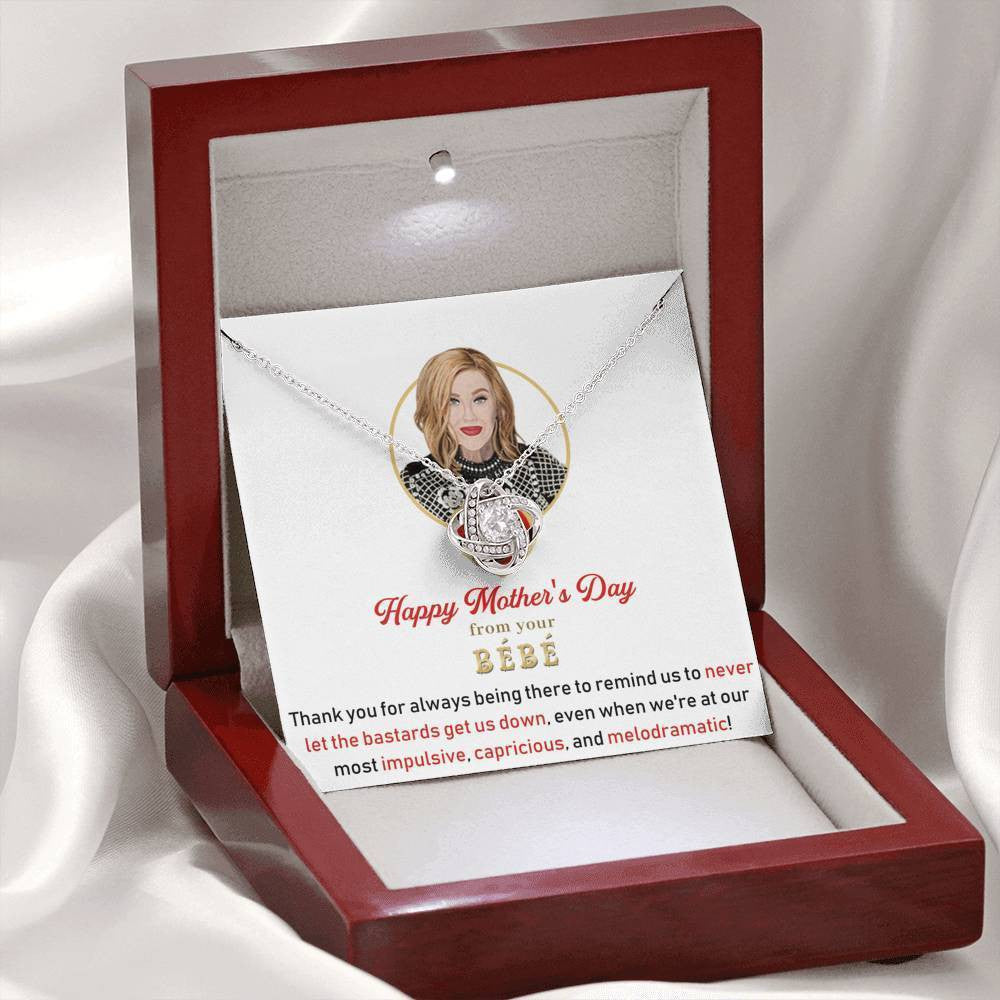 For Mom - Mother's Day Gift - Love Knot Necklace Gift For Mom