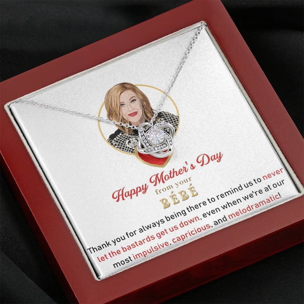 For Mom - Mother's Day Gift - Love Knot Necklace Gift For Mom