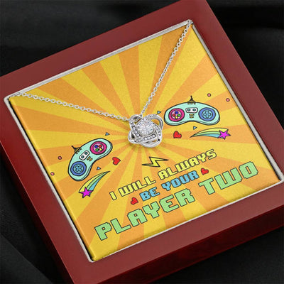 Always Be Your Player 2 - Love Knot Necklace Luxury Birthday Gift For Her