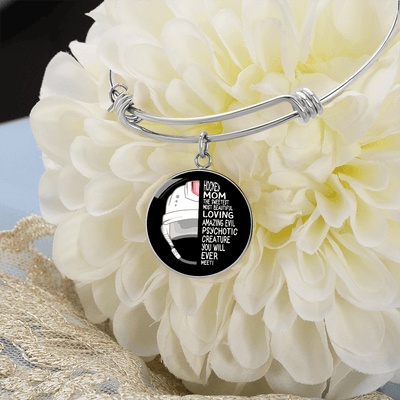 Meanful Gifts Hockey Mom Bracelet - Luxury Circle Bangle Bracelet Gift Idea