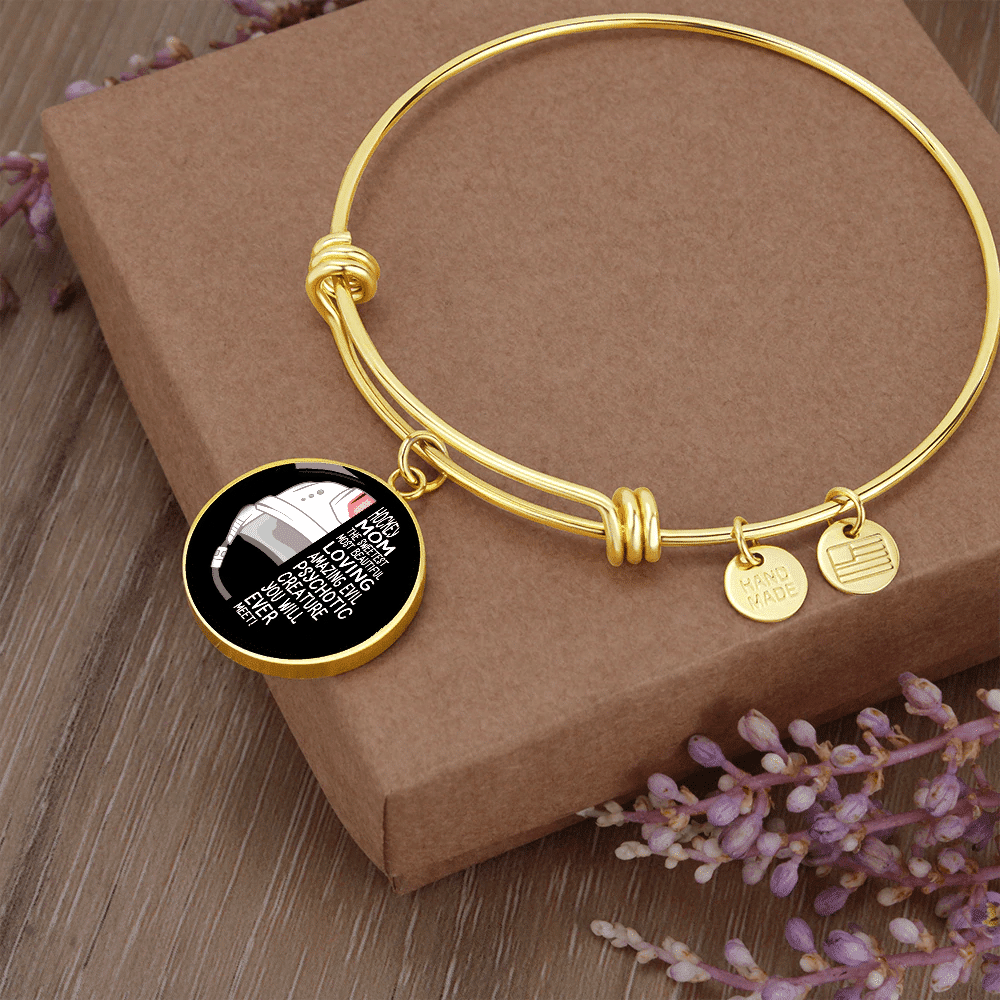 Meanful Gifts Hockey Mom Bracelet - Luxury Circle Bangle Bracelet Gift Idea