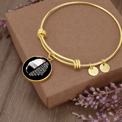 Meanful Gifts Hockey Mom Bracelet - Luxury Circle Bangle Bracelet Gift Idea