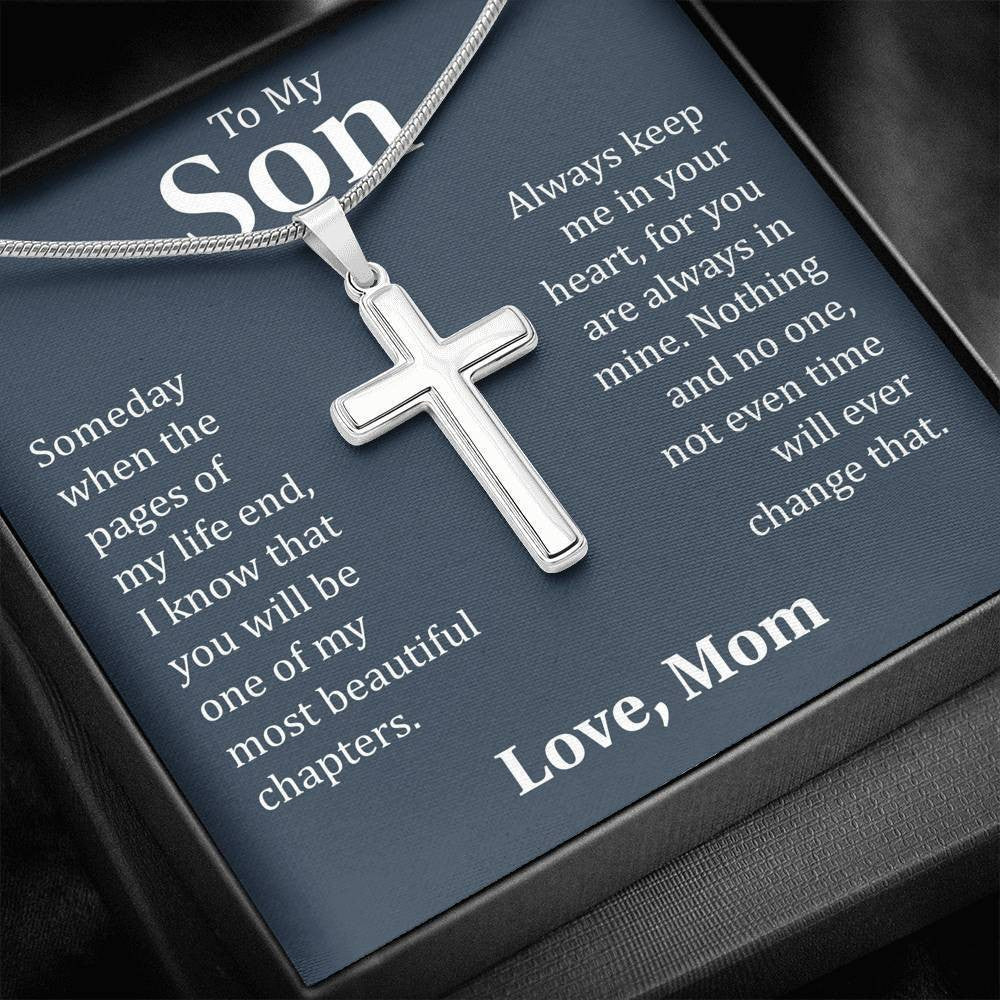 To My Son - Beautiful Chapter - Artisan Cross Necklace