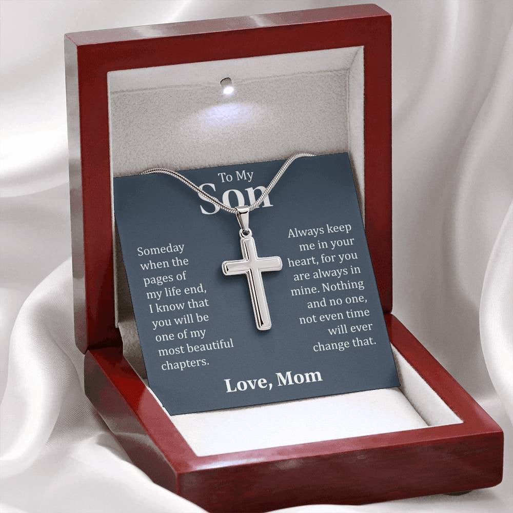 To My Son - Beautiful Chapter - Artisan Cross Necklace