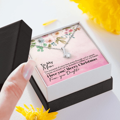 To Mom From Daughter - Assured love - Merry Christmas - Alluring Beauty Necklace Mothers Day Gift