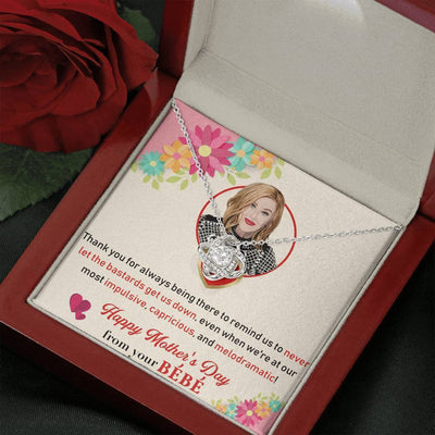 For Mom - Mother's Day Gift - Unique Gifts For Mama Love Knot Necklace