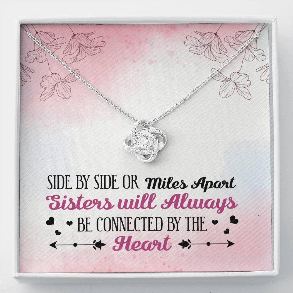Sisters Apart - Love Knot Necklace Luxury Birthday Gift For Her