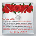 To My Wife - Thank You Gift - Love Knot Necklace Gift Ideas For Wife Birthday
