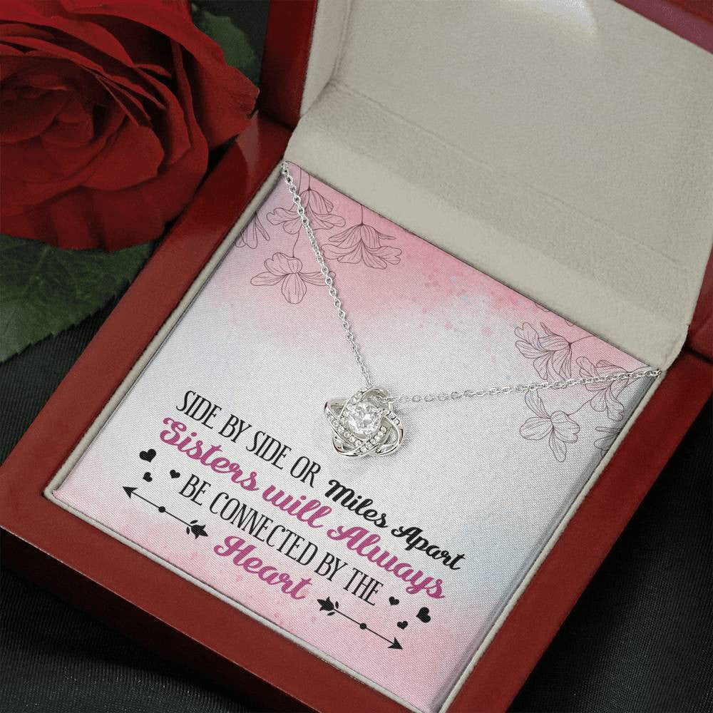 Sisters Apart - Love Knot Necklace Luxury Birthday Gift For Her