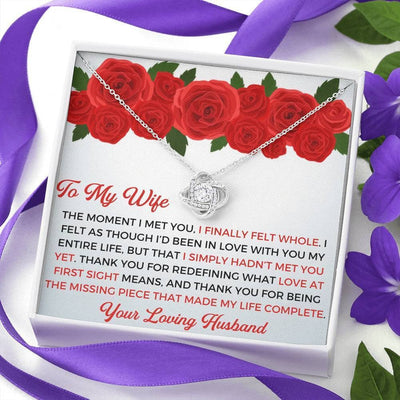 To My Wife - Thank You Gift - Love Knot Necklace Gift Ideas For Wife Birthday