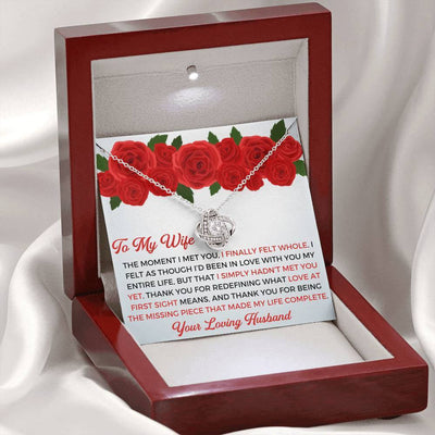 To My Wife - Thank You Gift - Love Knot Necklace Gift Ideas For Wife Birthday