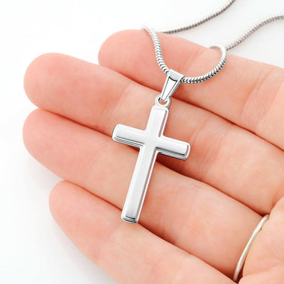 To My Husband: Great Men Still Exist - Necklace For Husband - Artisan Cross Necklace