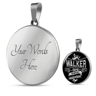 Walker Family - Luxury Circle Pendant Necklace Perfect Gift Idea For Her/Him