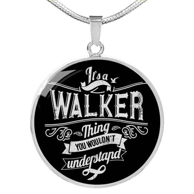 Walker Family - Luxury Circle Pendant Necklace Perfect Gift Idea For Her/Him
