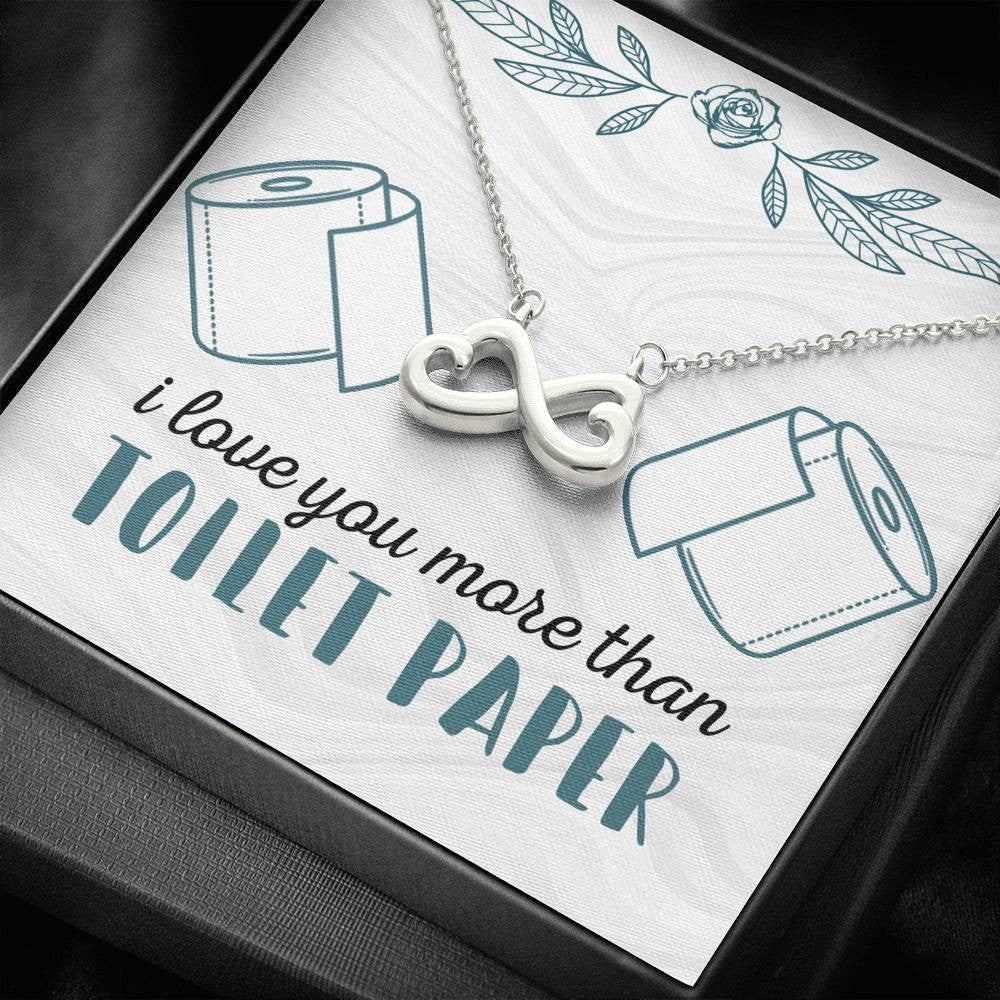 I Love You More - Infinity Hearts Necklace Romantic Gift For Her