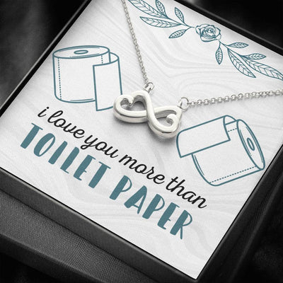 I Love You More - Infinity Hearts Necklace Romantic Gift For Her