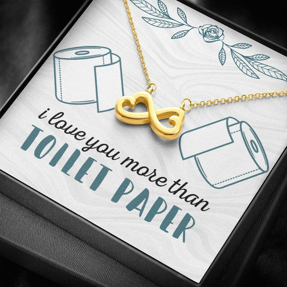 I Love You More - Infinity Hearts Necklace Romantic Gift For Her