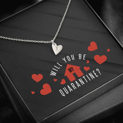 Romantic Gift For Wife - Will You Be My Quarantine - Sweetest Hearts Necklace Gift For Girlfriend