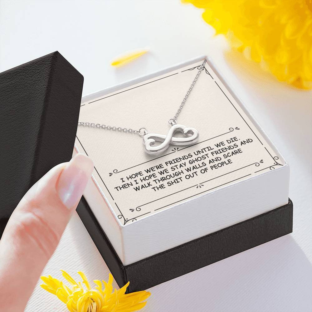 Ghost Friends - Infinity Hearts Necklace Romantic Gift For Her