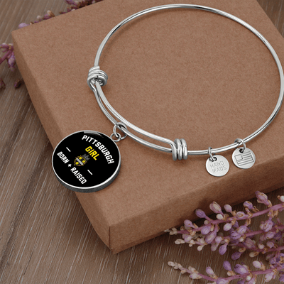 Pittsburgh Girl - Luxury Circle Bangle Bracelet Gift Idea
