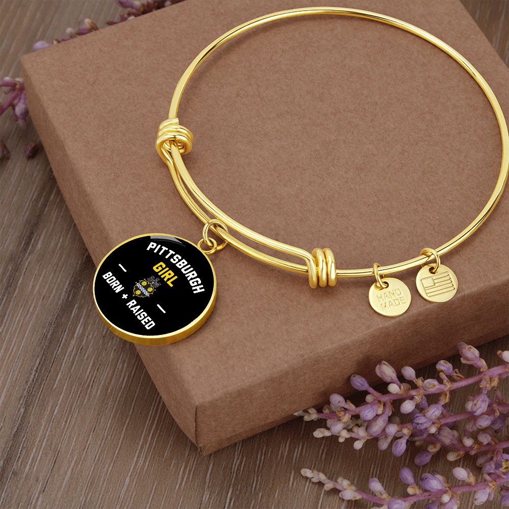 Pittsburgh Girl - Luxury Circle Bangle Bracelet Gift Idea
